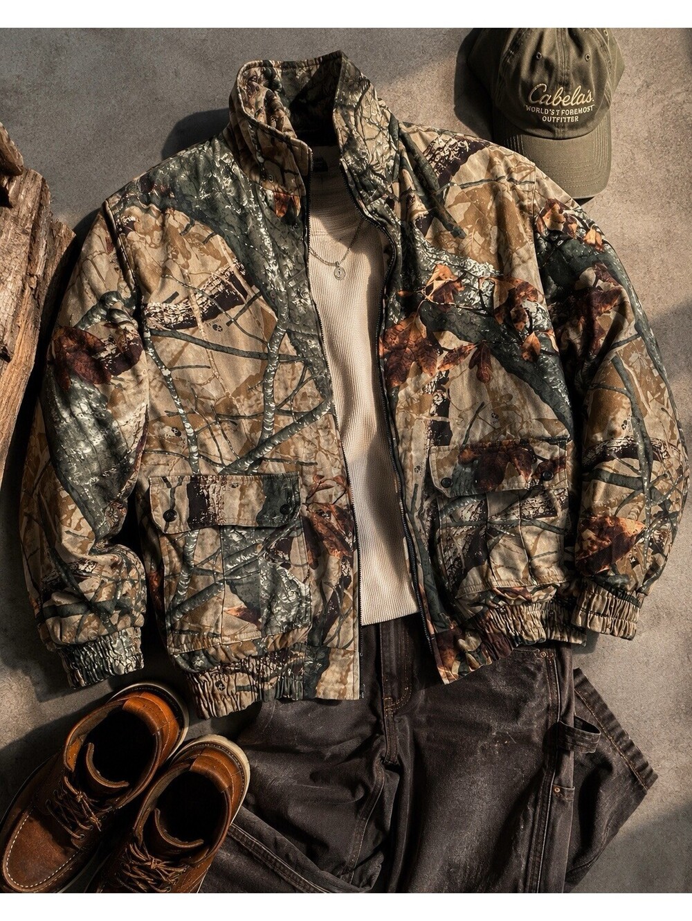 Outfitters Ridge Realtree Camo Insulated Hunting Jacket L